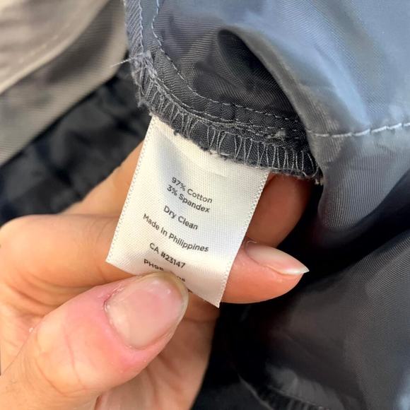 Talbots Women's Straight Leg Dress Pant Regular Fit Mid-Rise Gray Size 6P - Picture 4 of 5